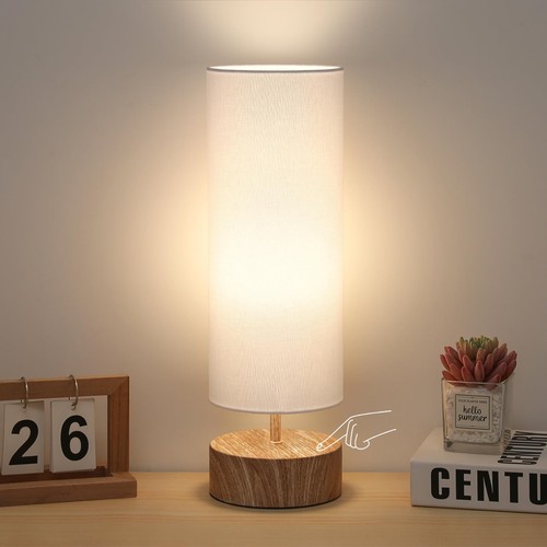 Touch table lamp wood - table,