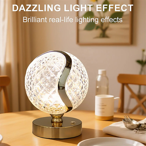Crystal led touch - table, lamp