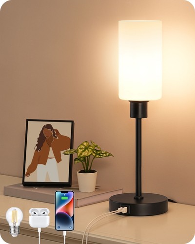 Edishine glass table lamp - table,