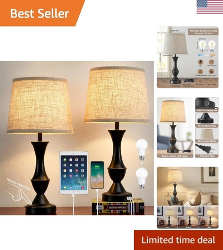 Elegant touch table lamps - touch, set