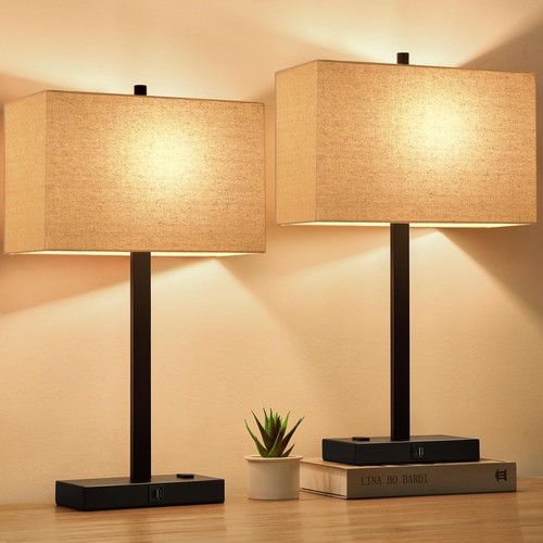 Pack touch table lamps usb - 2, 2